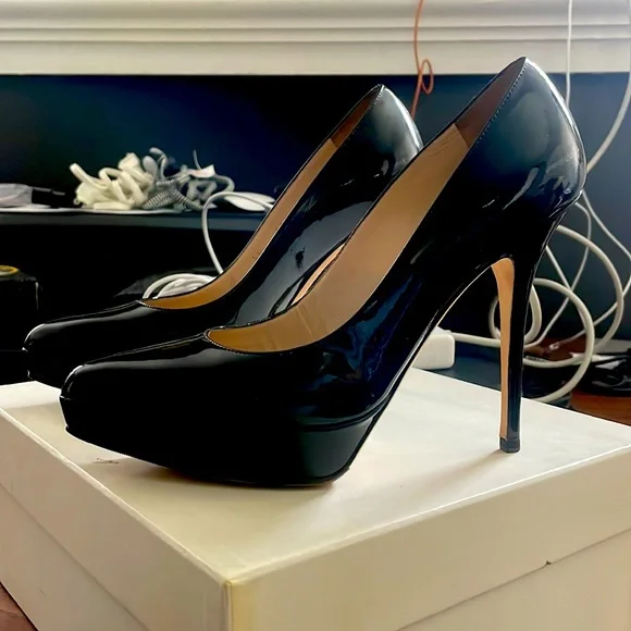 Yves Saint Laurent YSL Pump Vitello Vernice Black Size 38.5 EU / 8 US - Picture 3 of 6